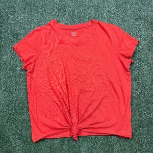 Madewell T Shirt Women's Size M Orange Short Sleeve Crew Neck Lightweight Tee